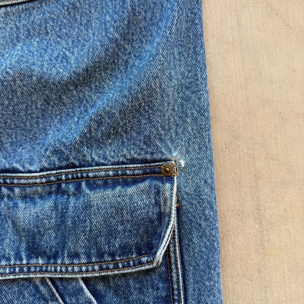 Vintage Banana Republic Safari Denim Chore Jacket Mens M Lined 90s Equestrian - Picture 10 of 10
